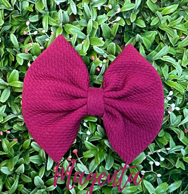 Magenta Solid Bow