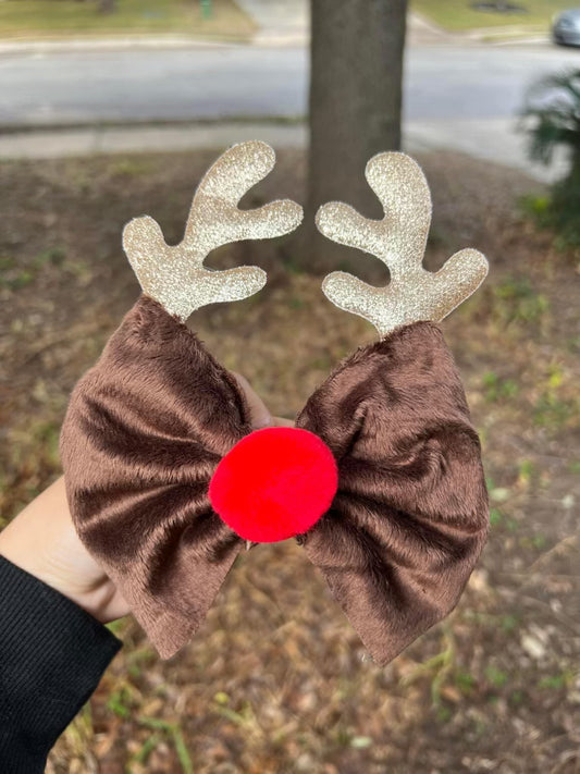 Red nose bow