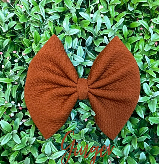 Ginger Solid Bow