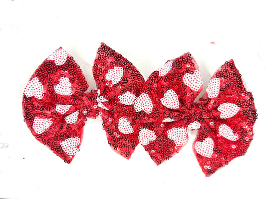 Red Sequin Hearts