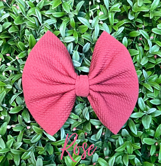 Rose Solid Bow