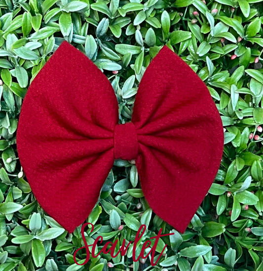 Scarlet Solid Bow